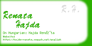 renata hajda business card